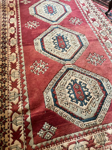 Vintage Wool Hand Knotted Persian Rug - Vintage AnthropologyVintage Anthropology