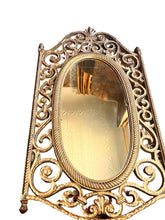 Load image into Gallery viewer, Vintage Gold Framed Wall Mirror with Shelf - Vintage AnthropologyVintage Anthropology