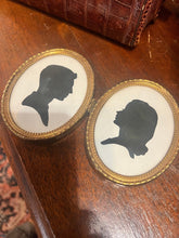 Load image into Gallery viewer, Antique Pair Silhouettes 1800s - Vintage AnthropologyVintage Anthropology