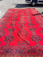 Load image into Gallery viewer, Antique Hand Knotted Turkish Wool palace Size Rug 10.5 by 17.7