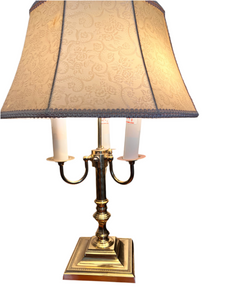 Vintage French Style Bouillotte Brass Lamp