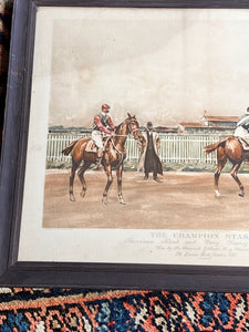 W.S Allen Vanderbilt Hunting Sporting Print The Champion Stakes - Vintage AnthropologyVintage Anthropology