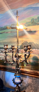 Antique French Ormalu Candleabra Lamp