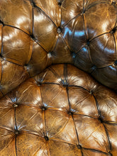 Load image into Gallery viewer, Antique Victorian 1880s Chesterfield Leather Sofa