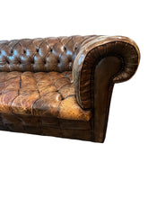 Load image into Gallery viewer, Antique Victorian 1880s Chesterfield Leather Sofa