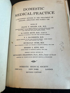 Antique medical book domestic medical practice book ￼ - Vintage AnthropologyVintage Anthropology