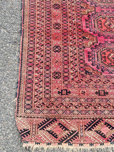 Antique Bokhara Hand Woven Rug - Vintage AnthropologyVintage Anthropology
