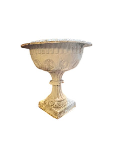 Antique Victorian Cast Iron Garden Urn #2 - Vintage AnthropologyVintage Anthropology