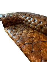 Load image into Gallery viewer, Antique Victorian 1880s Chesterfield Leather Sofa