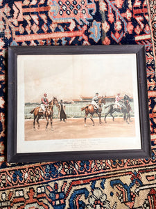 W.S Allen Vanderbilt Hunting Sporting Print The Champion Stakes - Vintage AnthropologyVintage Anthropology