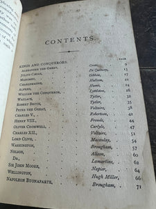 Antique Book 1800s Victorian Men of History - Vintage AnthropologyVintage Anthropology