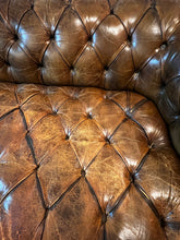 Load image into Gallery viewer, Antique Victorian 1880s Chesterfield Leather Sofa