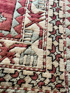 Vintage Wool Hand Knotted Persian Rug - Vintage AnthropologyVintage Anthropology