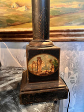 Load image into Gallery viewer, Antique 19th century French Tole Painted Lamp - Vintage AnthropologyVintage Anthropology