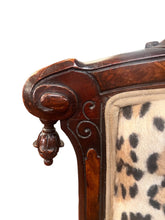 Load image into Gallery viewer, Antique Victorian Eastlake Leopard Print Chair - Vintage AnthropologyVintage Anthropology