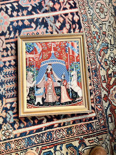 Vintage Unicorn Tapestry Framed Piece - Vintage AnthropologyVintage Anthropology