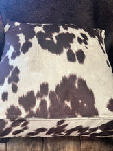 Load image into Gallery viewer, Faux CowHide Down Pillow by Vintage Anthropology - Vintage AnthropologyVintage Anthropology