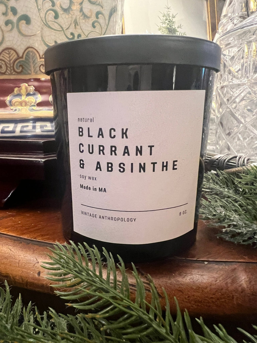 Soy Candle “Black Currant & Absinthe” - Vintage AnthropologyVintage Anthropology