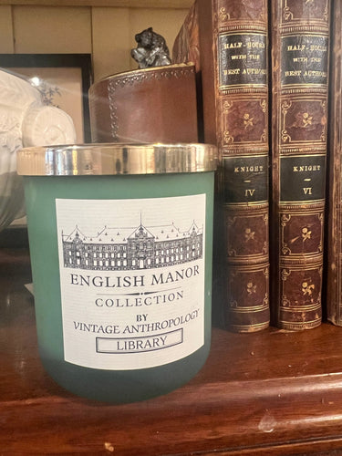 English Manor House Soy Candle “The Library” - Vintage AnthropologyVintage Anthropology