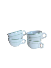 Load image into Gallery viewer, Vintage Set of Restaurant Ware Green and White Cups - Vintage AnthropologyVintage Anthropology