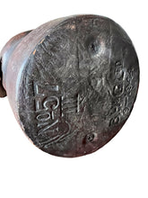 Load image into Gallery viewer, Antique English Leather Cordite Canister - Vintage AnthropologyVintage Anthropology