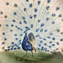 Load image into Gallery viewer, Antique French Majolica Ironstone peacock plate - Vintage AnthropologyVintage Anthropology
