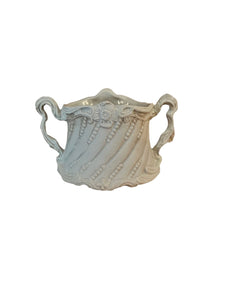 Antique bisque French sugar bowl and spooner - Vintage AnthropologyVintage Anthropology