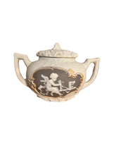 Load image into Gallery viewer, Antique bisque French sugar bowl and spooner - Vintage AnthropologyVintage Anthropology