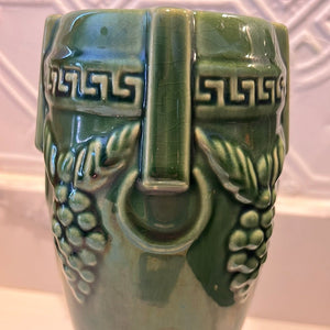 Vintage 1940s green pottery vase - Vintage AnthropologyVintage Anthropology
