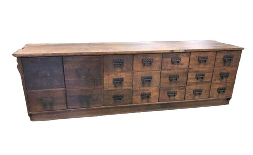 Antique Apothecary Multi Drawer Counter - Vintage AnthropologyVintage Anthropology