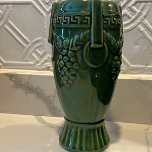 Vintage 1940s green pottery vase - Vintage AnthropologyVintage Anthropology